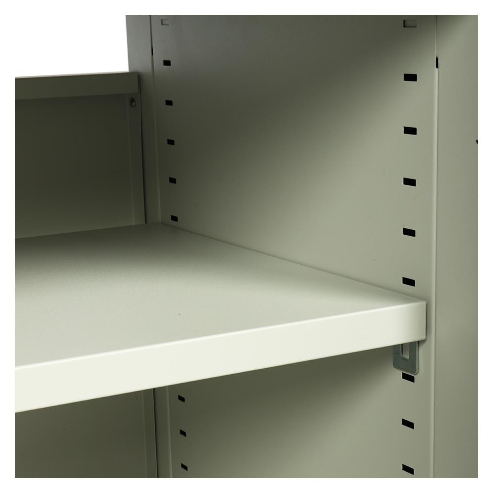 โต๊ะทำงานเหล็ก LUCKY WORLD KDS-120-TG 120 ซม. สีเทาทราย