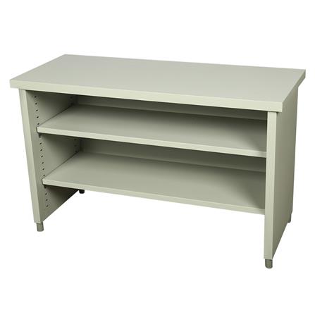 โต๊ะทำงานเหล็ก LUCKY WORLD KDS-120-TG 120 ซม. สีเท...