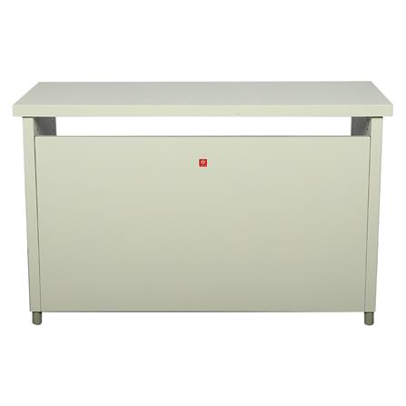 โต๊ะทำงานเหล็ก LUCKY WORLD KDS-120-TG 120 ซม. สีเทาทราย_2