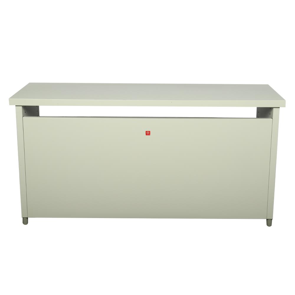 โต๊ะทำงานเหล็ก LUCKY WORLD KDS-150-TG 150 ซม. สีเทาทราย