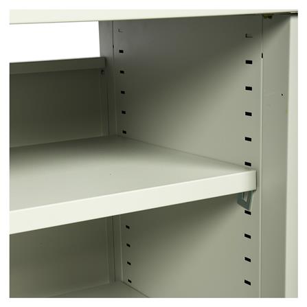 โต๊ะทำงานเหล็ก LUCKY WORLD KDS-150-TG 150 ซม. สีเทาทราย_3