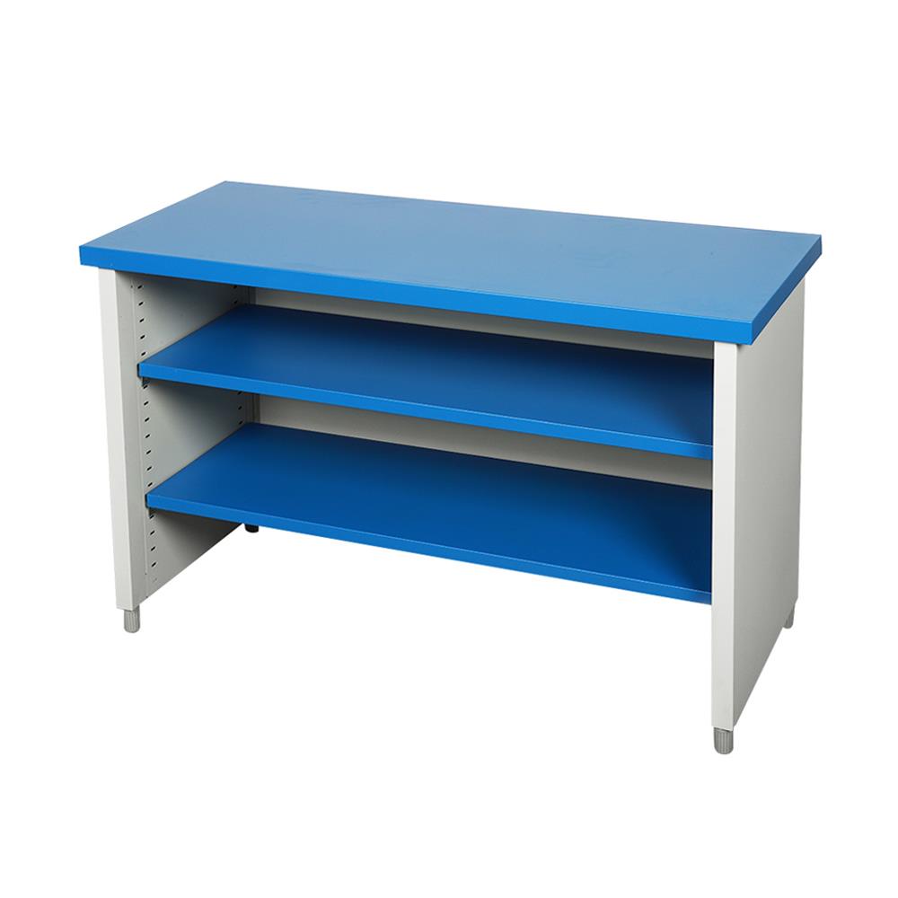 โต๊ะทำงานเหล็ก LUCKY WORLD KDS-120-RG 120 ซม. สีน้ำเงิน