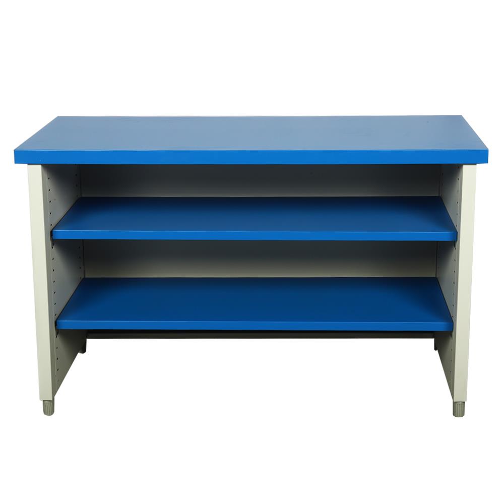 โต๊ะทำงานเหล็ก LUCKY WORLD KDS-120-RG 120 ซม. สีน้ำเงิน