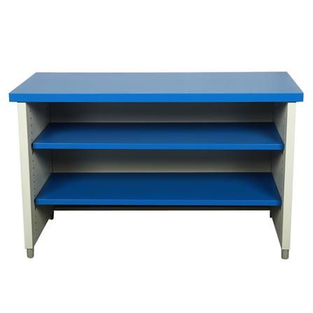 โต๊ะทำงานเหล็ก LUCKY WORLD KDS-120-RG 120 ซม. สีน้ำเงิน_1