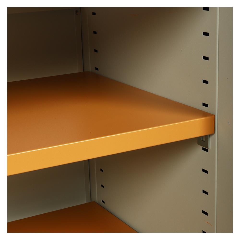 โต๊ะทำงานเหล็ก LUCKY WORLD KDS-120-EG 120 ซม. สีน้ำตาล