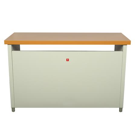 โต๊ะทำงานเหล็ก LUCKY WORLD KDS-120-EG 120 ซม. สีน้ำตาล_1