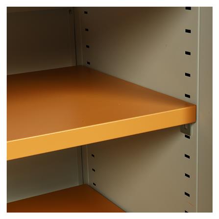 โต๊ะทำงานเหล็ก LUCKY WORLD KDS-120-EG 120 ซม. สีน้ำตาล_3