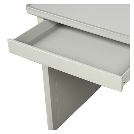 โต๊ะทำงานเหล็ก LUCKY WORLD DX-40-3-TG 120 ซม. สีเทาทราย_4