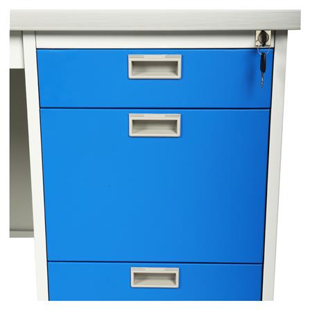 โต๊ะทำงานเหล็ก LUCKY WORLD DX-40-3-RG 120 ซม. สีน้ำเงิน_3