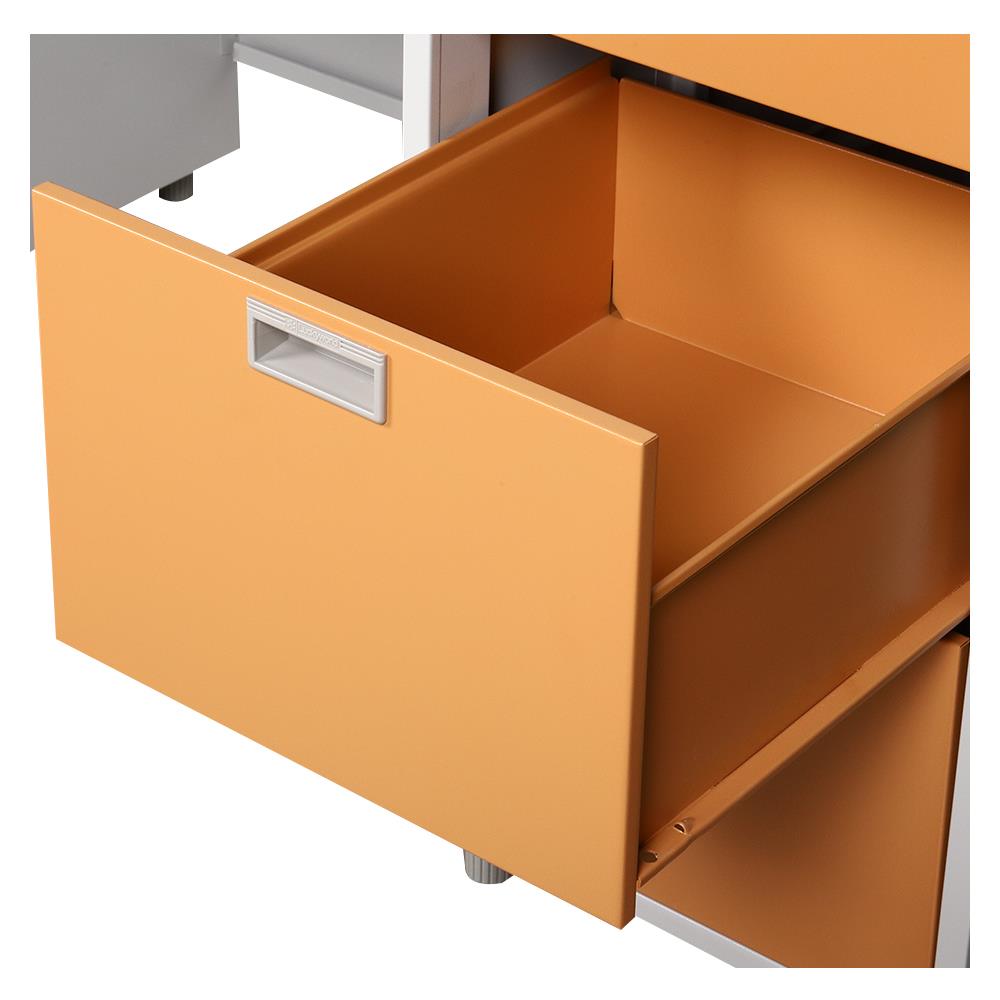 โต๊ะทำงานเหล็ก LUCKY WORLD DX-52-33-EG 159.5 ซม. สีน้ำตาล