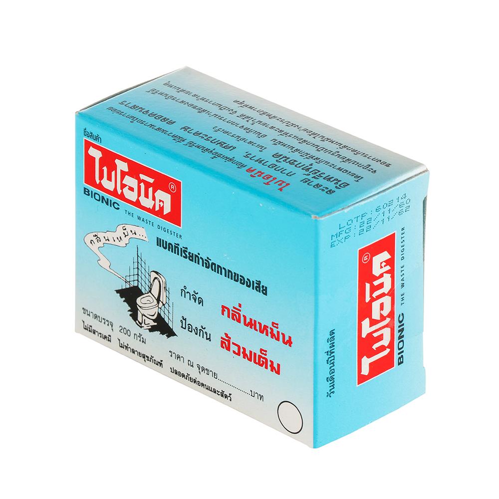 ผงย่อยจุลินทรีย์สุขภัณฑ์ BIONIC 200 กรัม