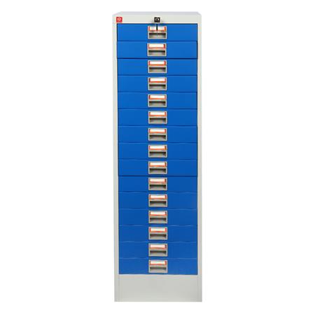 ตู้ลิ้นชักเหล็ก 15 ลิ้นชัก LUCKY WORLD CDX-15-RG สีน้ำเงิน_1