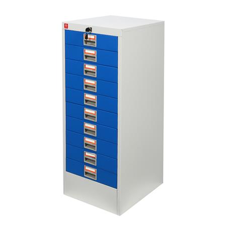 ตู้ลิ้นชักเหล็ก 10 ลิ้นชัก LUCKY WORLD CDX-10-RG ส...