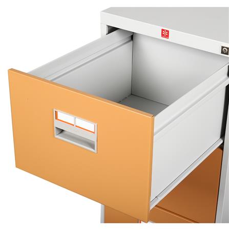 ตู้ลิ้นชักเหล็ก 4 ลิ้นชัก LUCKY WORLD KCDX-4-EG สีน้ำตาล_4