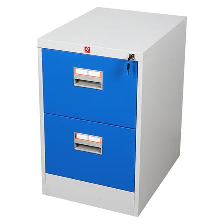 ตู้ลิ้นชักเหล็ก 2 ลิ้นชัก LUCKY WORLD KCDX-2-RG สีน้ำเงิน_1