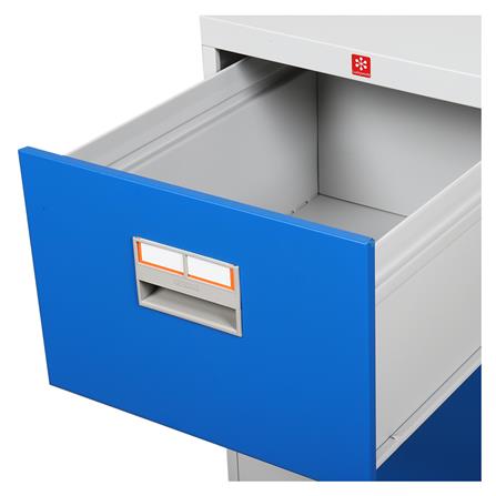 ตู้ลิ้นชักเหล็ก 2 ลิ้นชัก LUCKY WORLD KCDX-2-RG สีน้ำเงิน_4