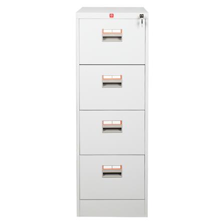 ตู้ลิ้นชักเหล็ก 4 ลิ้นชัก LUCKY WORLD KCDX-4-TG สีเทาทราย_1