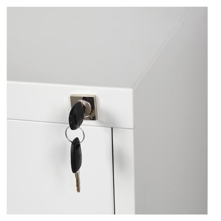 ตู้ลิ้นชักเหล็ก 4 ลิ้นชัก LUCKY WORLD KCDX-4-TG สีเทาทราย_3