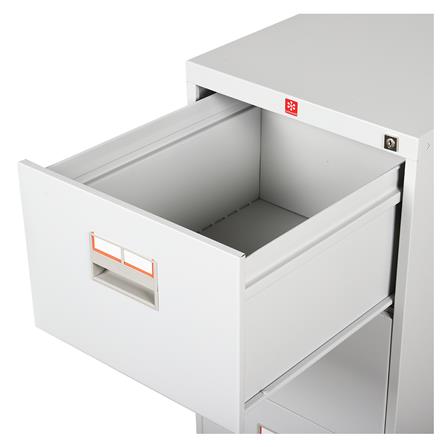 ตู้ลิ้นชักเหล็ก 4 ลิ้นชัก LUCKY WORLD KCDX-4-TG สีเทาทราย_4