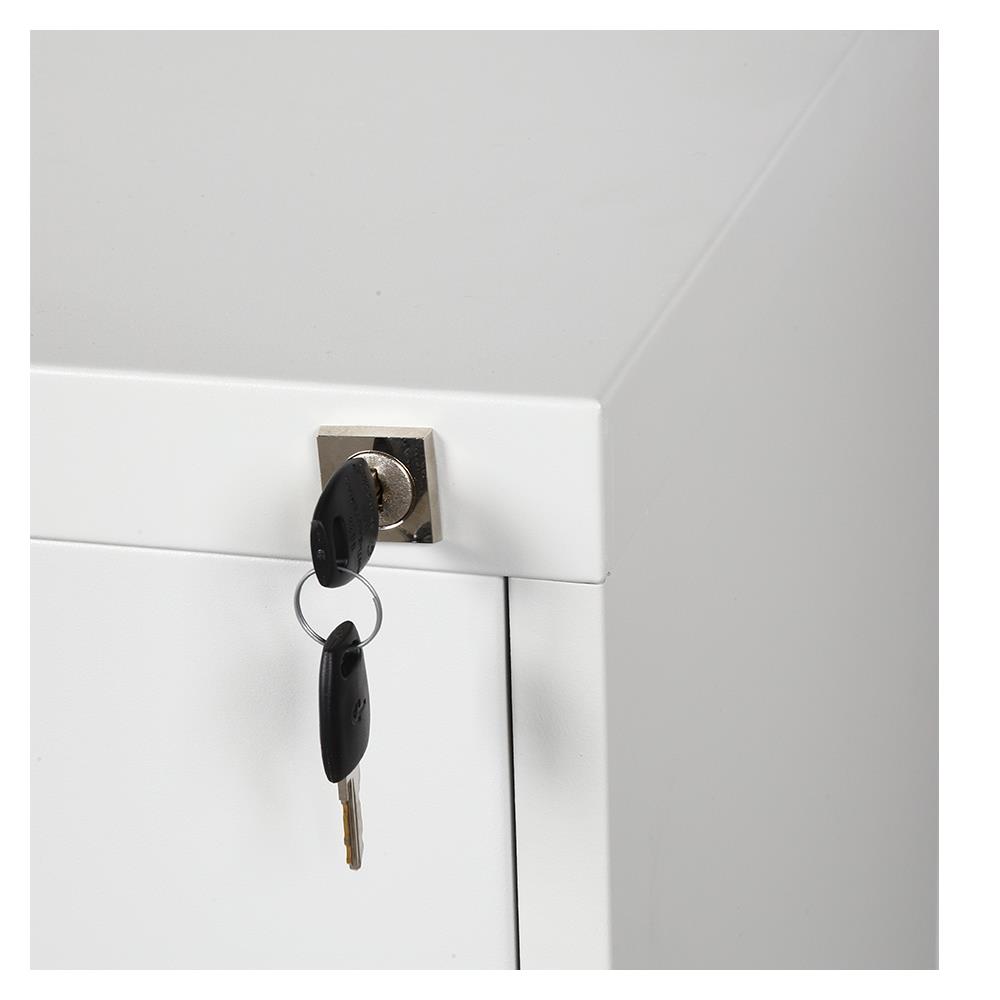 ตู้ลิ้นชักเหล็ก 3 ลิ้นชัก LUCKY WORLD KCDX-3-TG สีเทาทราย