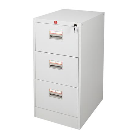 ตู้ลิ้นชักเหล็ก 3 ลิ้นชัก LUCKY WORLD KCDX-3-TG สีเทาทราย