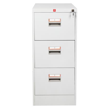 ตู้ลิ้นชักเหล็ก 3 ลิ้นชัก LUCKY WORLD KCDX-3-TG สีเทาทราย_1