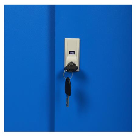 ตู้เหล็กบานเลื่อนทึบ LUCKY WORLD KSS-90-RG สีน้ำเงิน_3