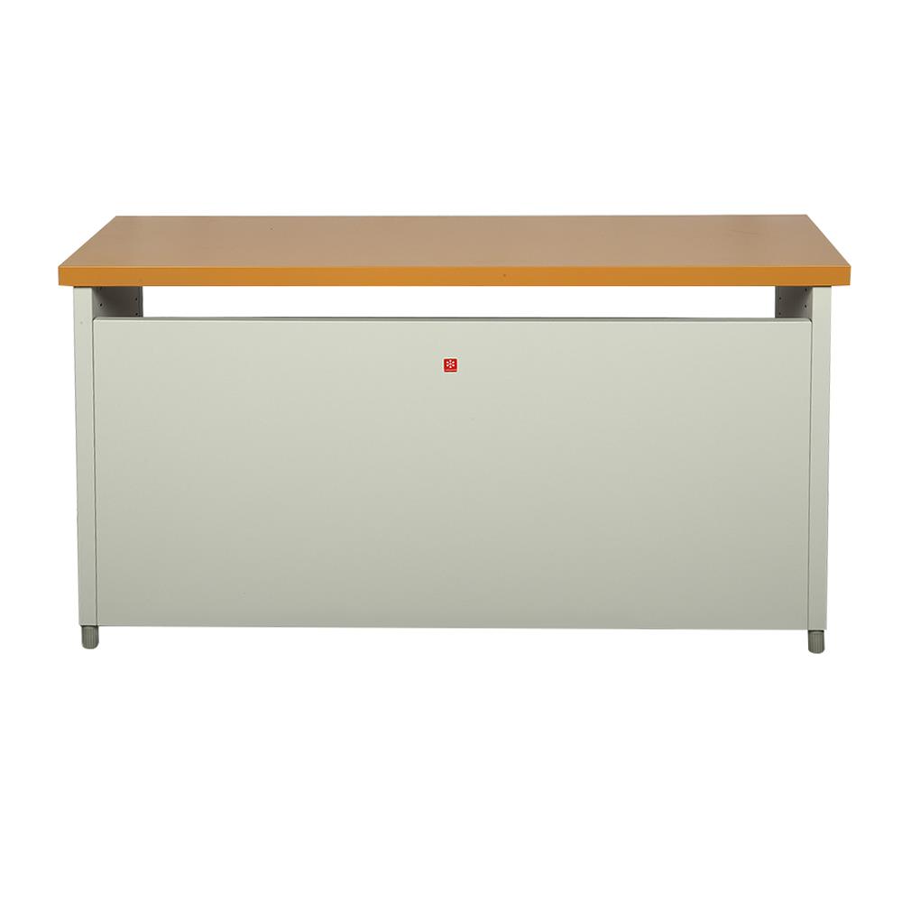 โต๊ะทำงานเหล็ก LUCKY WORLD KDS-150-EG 150 ซม. สีน้ำตาล