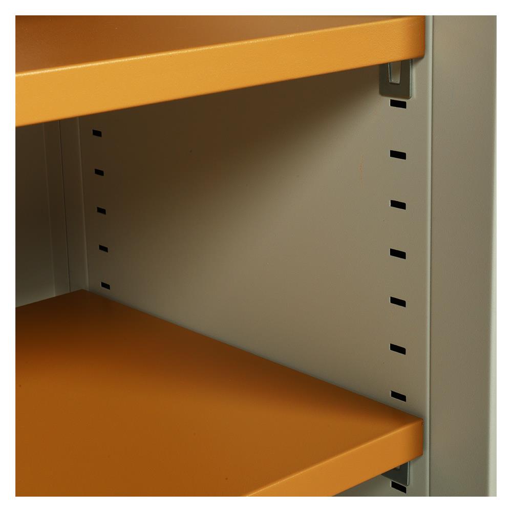 โต๊ะทำงานเหล็ก LUCKY WORLD KDS-150-EG 150 ซม. สีน้ำตาล