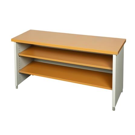 โต๊ะทำงานเหล็ก LUCKY WORLD KDS-150-EG 150 ซม. สีน้ำตาล