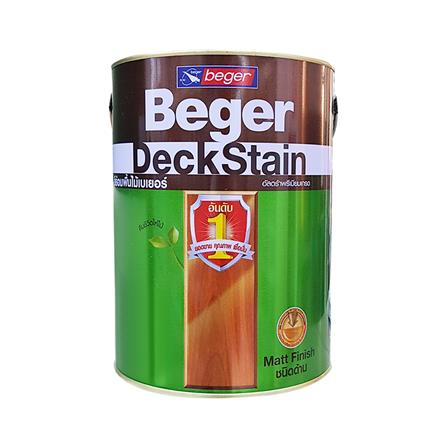 สีย้อมพื้นไม้ BEGER DECKSTAIN 3903 สีไม้สัก ด้าน 1 แกลลอน