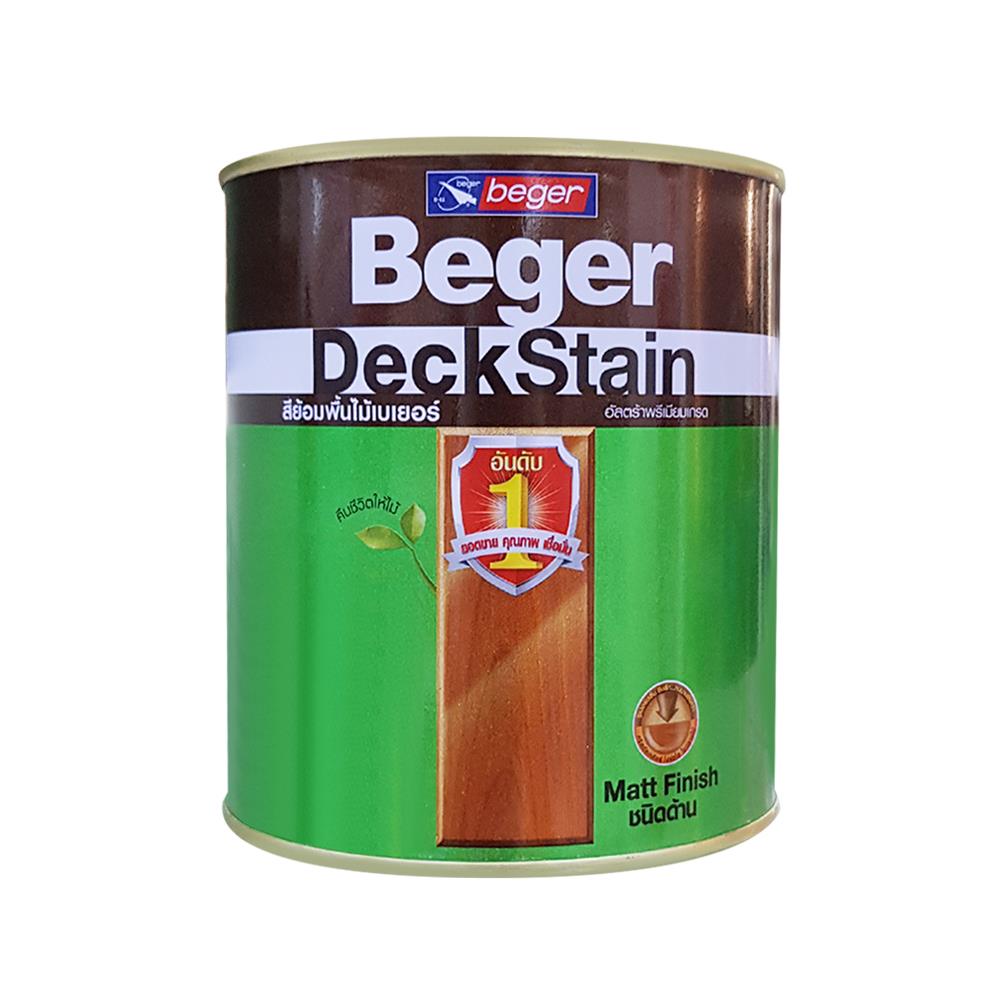 สีย้อมพื้นไม้ BEGER DECKSTAIN 3904 สีไม้ประดู่ ด้าน 1/4 แกลลอน