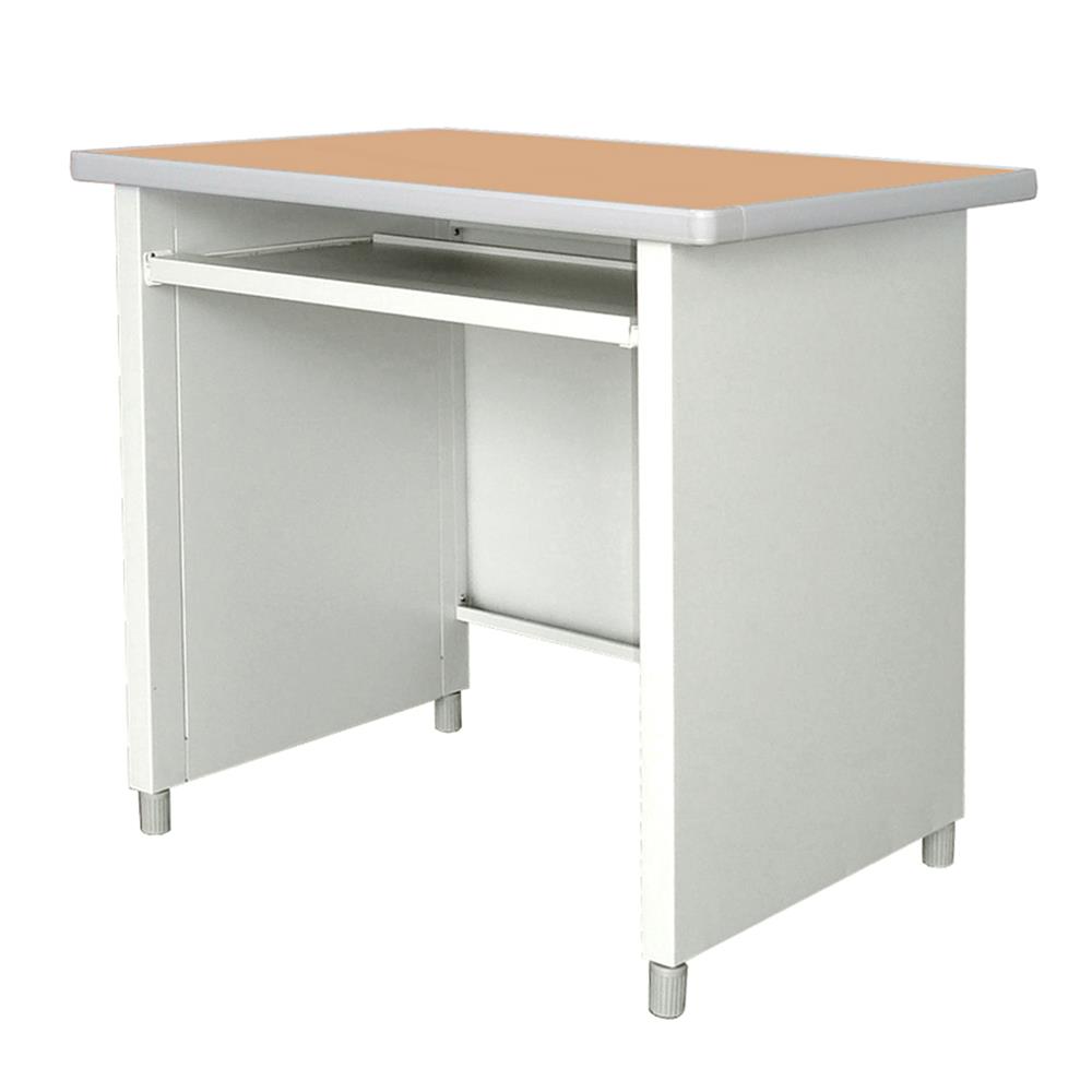 โต๊ะคอมพิวเตอร์เหล็ก LUCKY WORLD KCP-590C-TG 80 ซม. สีเทาทราย