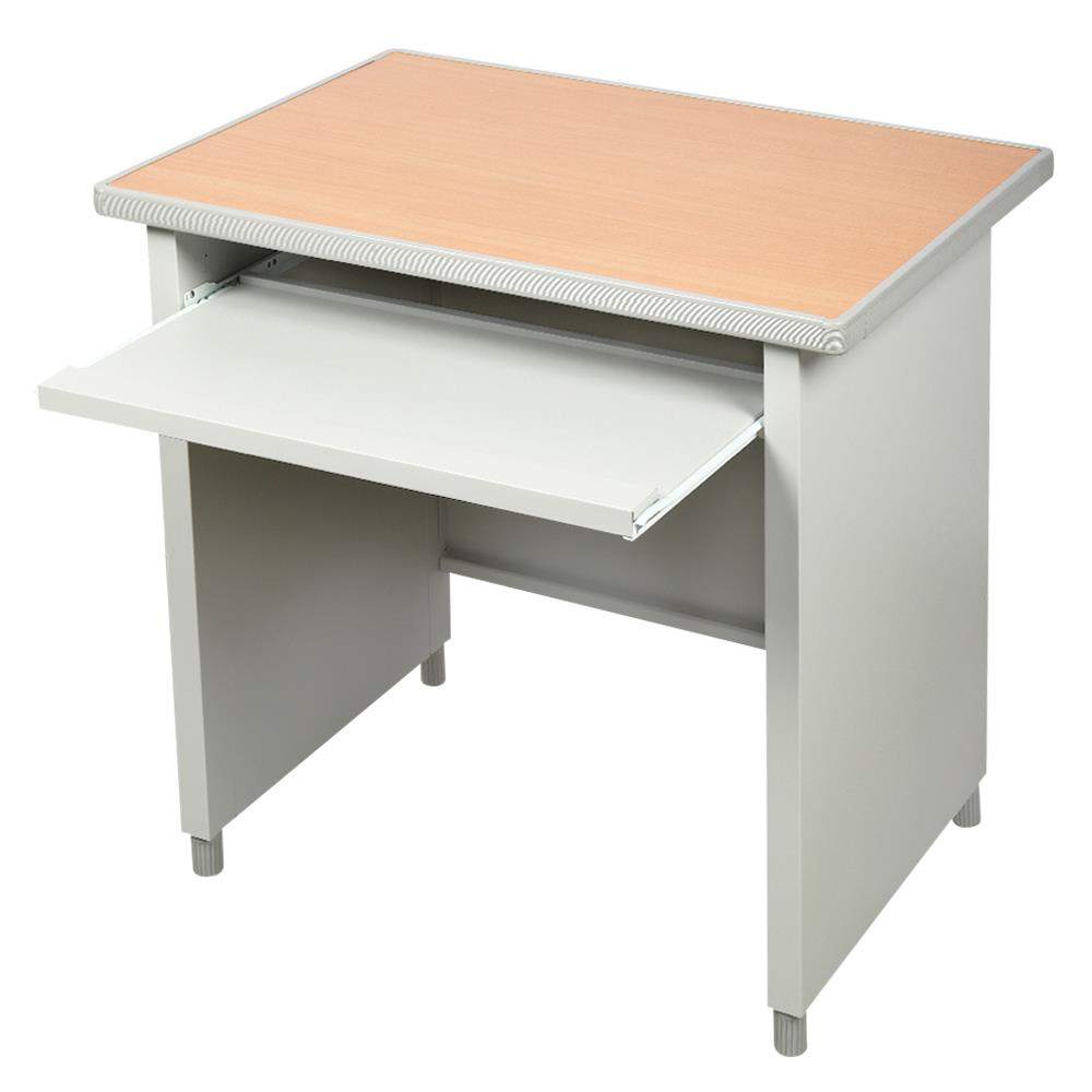 โต๊ะคอมพิวเตอร์เหล็ก LUCKY WORLD KCP-590C-TG 80 ซม. สีเทาทราย