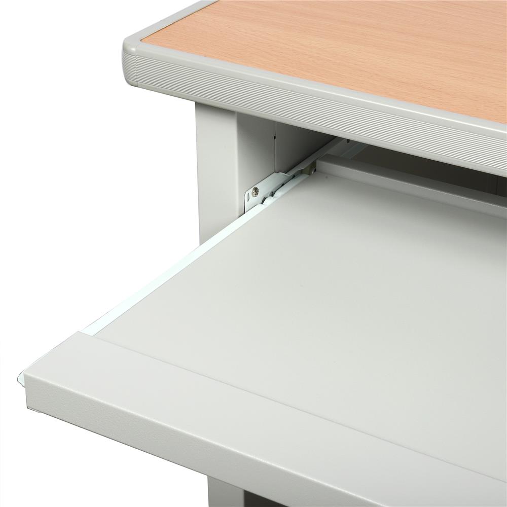 โต๊ะคอมพิวเตอร์เหล็ก LUCKY WORLD KCP-590C-TG 80 ซม. สีเทาทราย