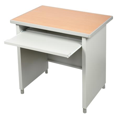 โต๊ะคอมพิวเตอร์เหล็ก LUCKY WORLD KCP-590C-TG 80 ซม. สีเทาทราย_1