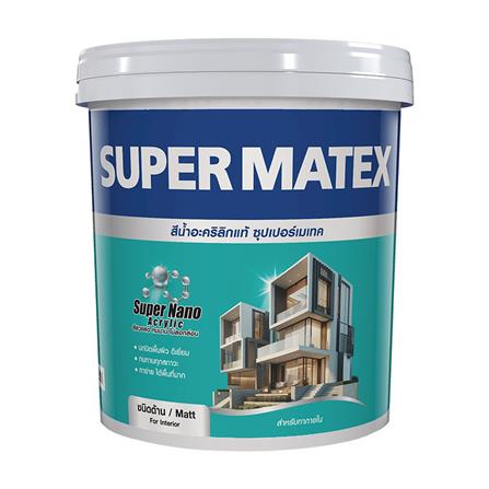 สีน้ำทาภายใน ชนิดด้าน TOA SUPERMATEX SM100 สีขาว 5 แกลลอน_0