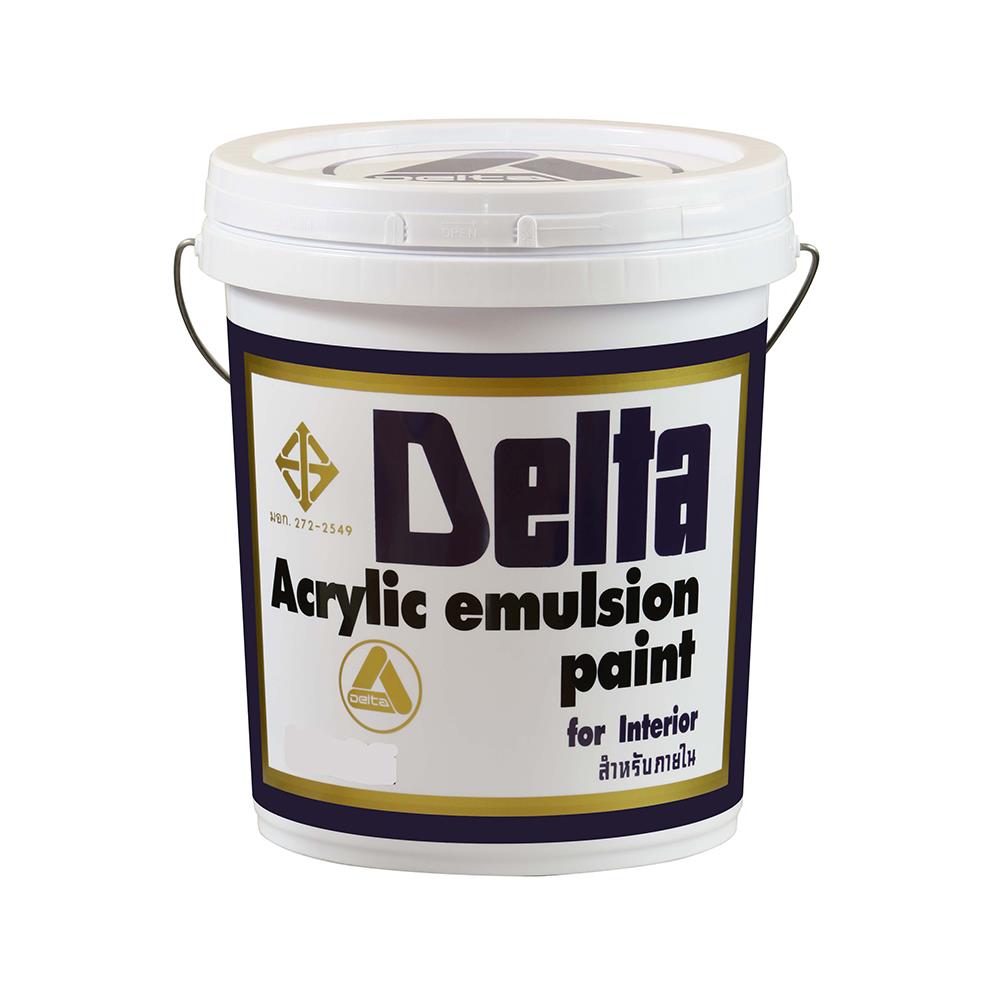 สีน้ำทาภายใน DELTA สีเทา ด้าน 5 แกลลอน
