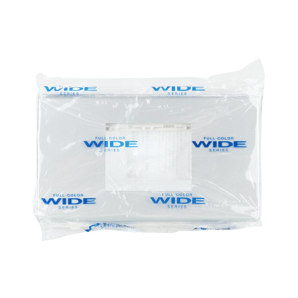 หน้ากาก 2 ช่องกลาง PANASONIC WEG68029MW สีเงิน