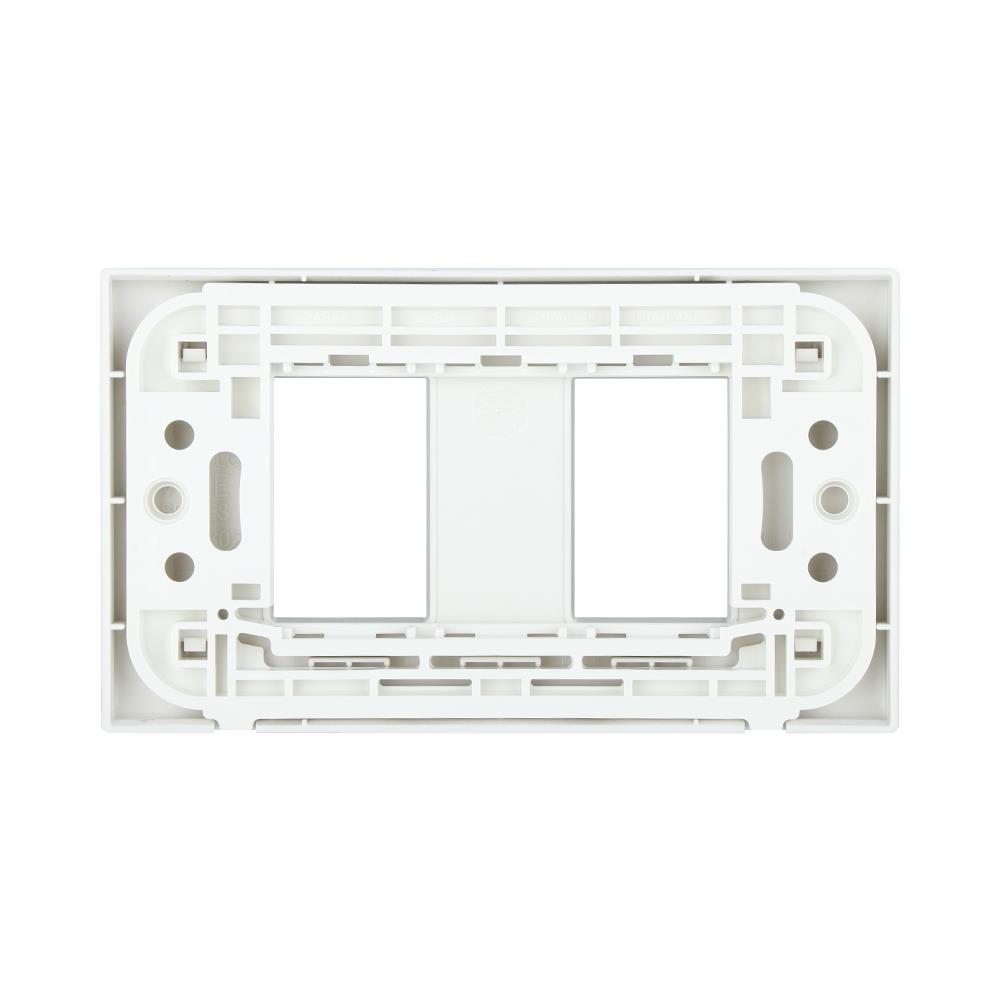 หน้ากาก 2 ช่อง PANASONIC WEG6802MW สีเงิน