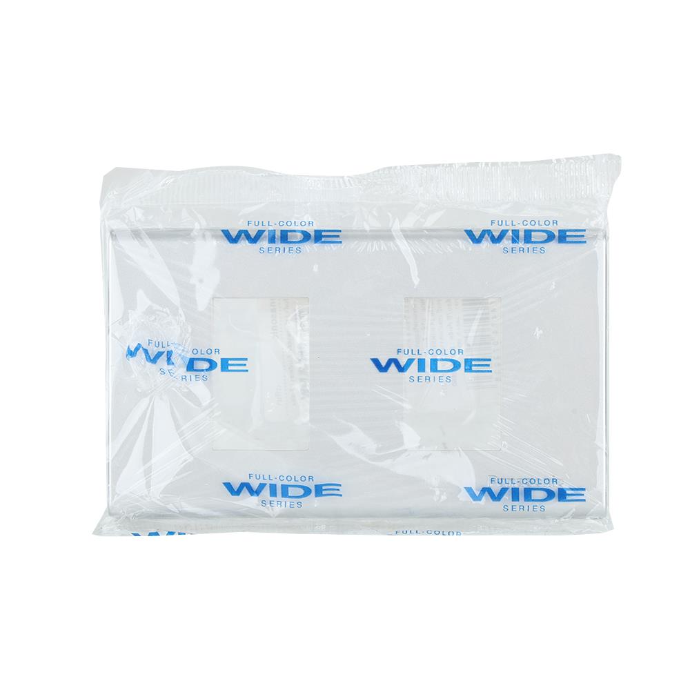 หน้ากาก 2 ช่อง PANASONIC WEG6802MW สีเงิน