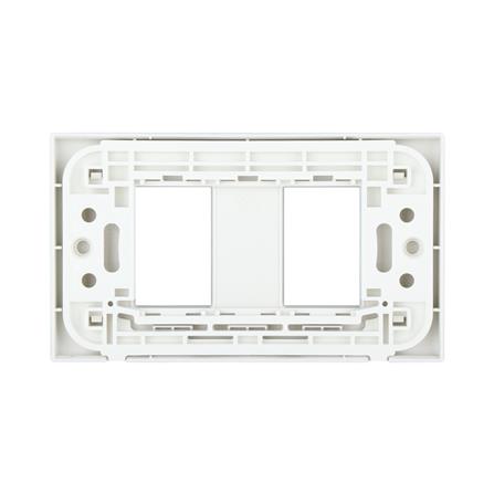 หน้ากาก 2 ช่อง PANASONIC WEG6802MW สีเงิน_1