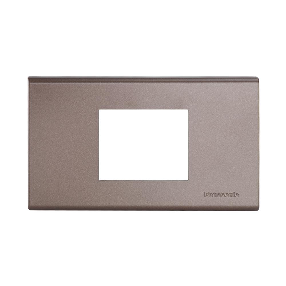 หน้ากาก 2 ช่องกลาง PANASONIC WEG68029MA สีน้ำตาล