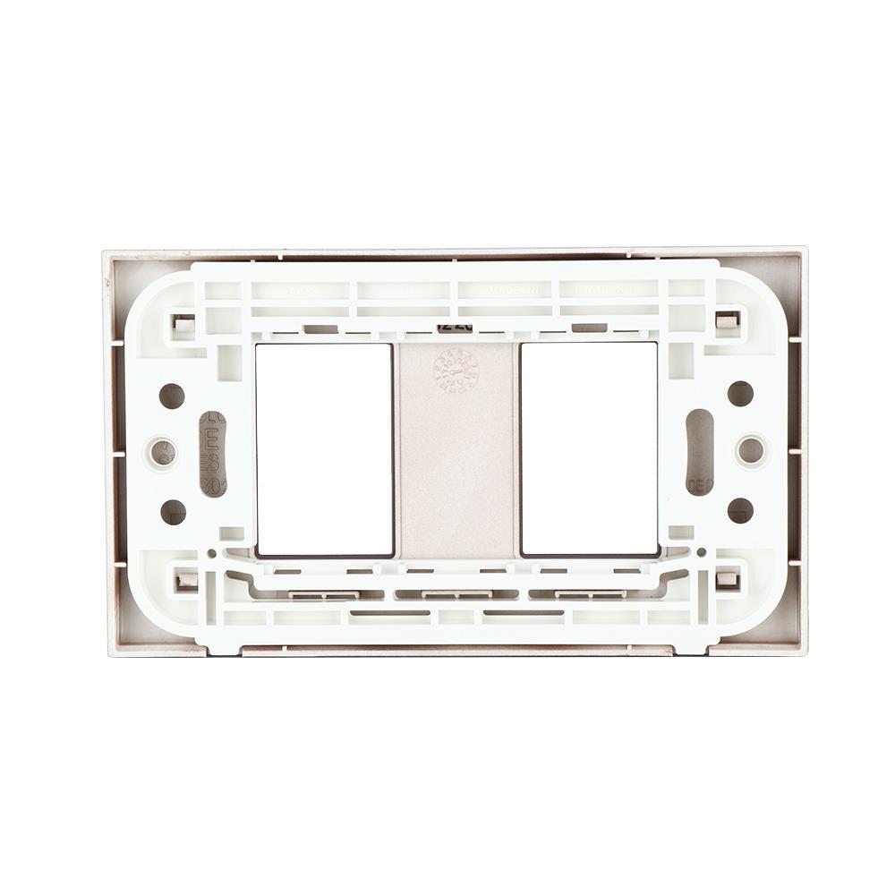 หน้ากาก 2 ช่อง PANASONIC WEG6802MA สีน้ำตาล