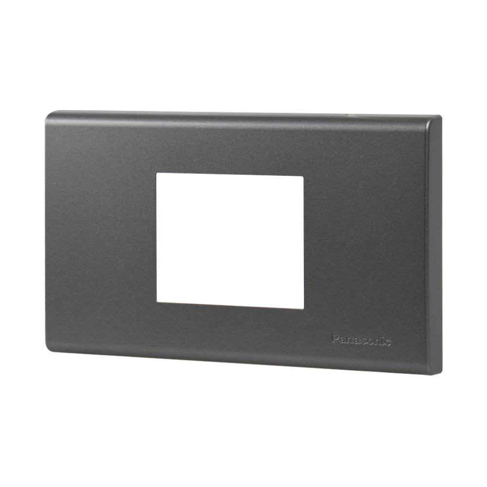 หน้ากาก 2 ช่องกลาง PANASONIC WEG68029MH สีเทา