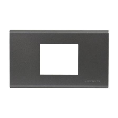 หน้ากาก 2 ช่องกลาง PANASONIC WEG68029MH สีเทา