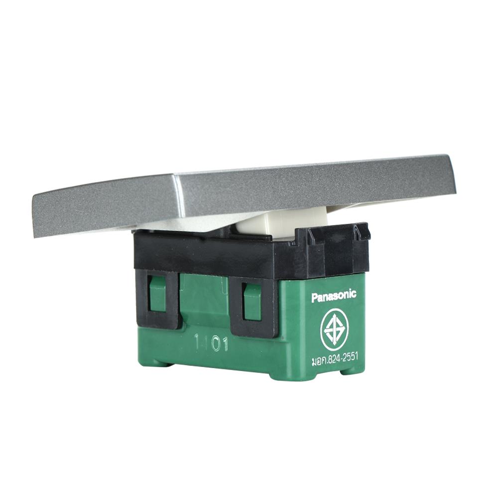 สวิตช์ 2 ทาง PANASONIC WEG5512 MH ขนาด 3 ช่อง สีเทาดำ