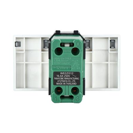 สวิตช์ 2 ทาง PANASONIC WEG5512 MH ขนาด 3 ช่อง สีเทาดำ_2