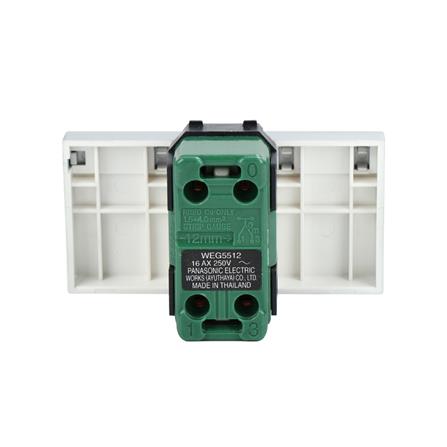 สวิตช์ 2 ทาง 3 ช่อง PANASONIC WEG5512 MW สีเงิน_2