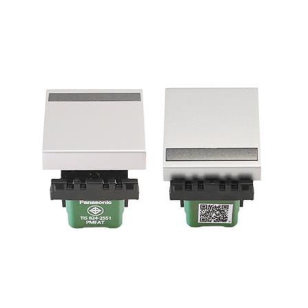 สวิตช์ 2 ทาง 1.5 ช่อง PANASONIC WEG5522MW สีเงิน_3